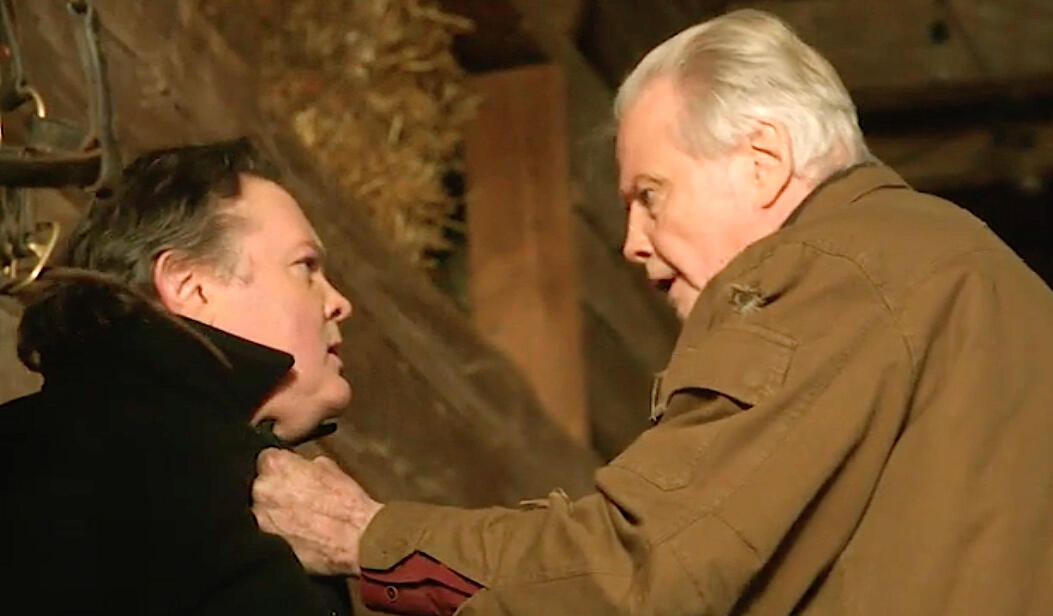 scOtt summitt with Jon Voight in Orphan Horse.